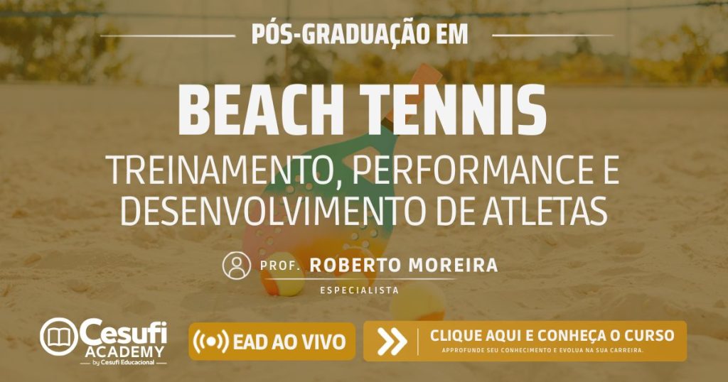 Pós em Beach Tennis Prof Roberto Moreira